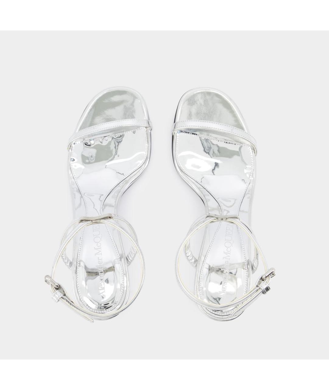 ALEXANDER MCQUEEN Серебряные сандалии, фото 4