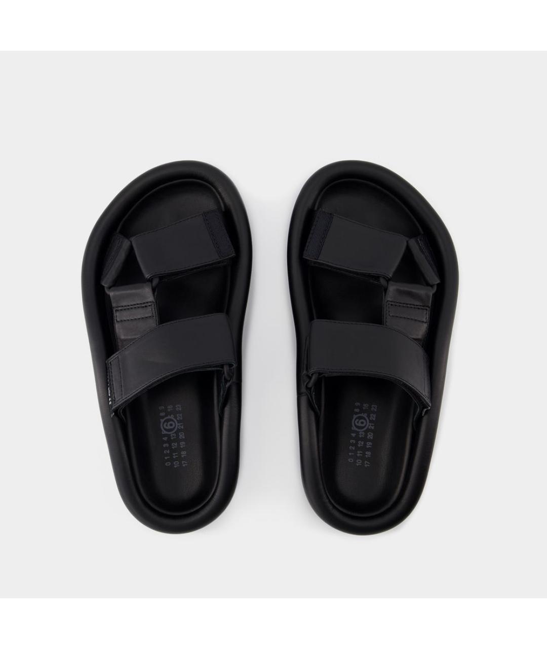 MM6 MAISON MARGIELA Черные сандалии, фото 4