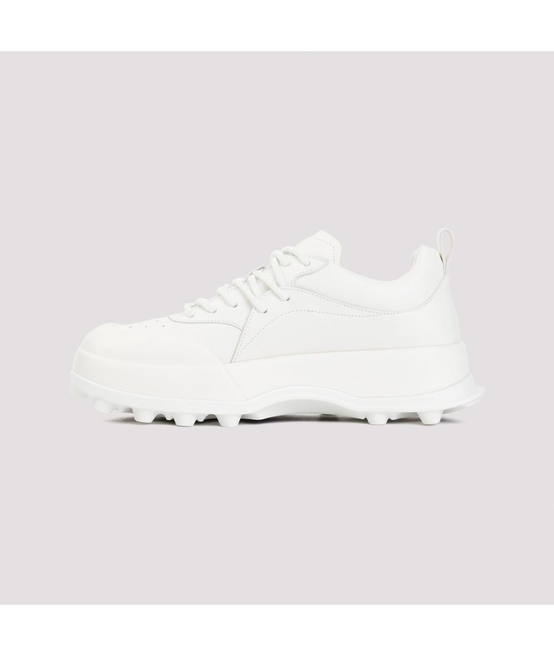 JIL SANDER Белые низкие кроссовки / кеды, фото 2