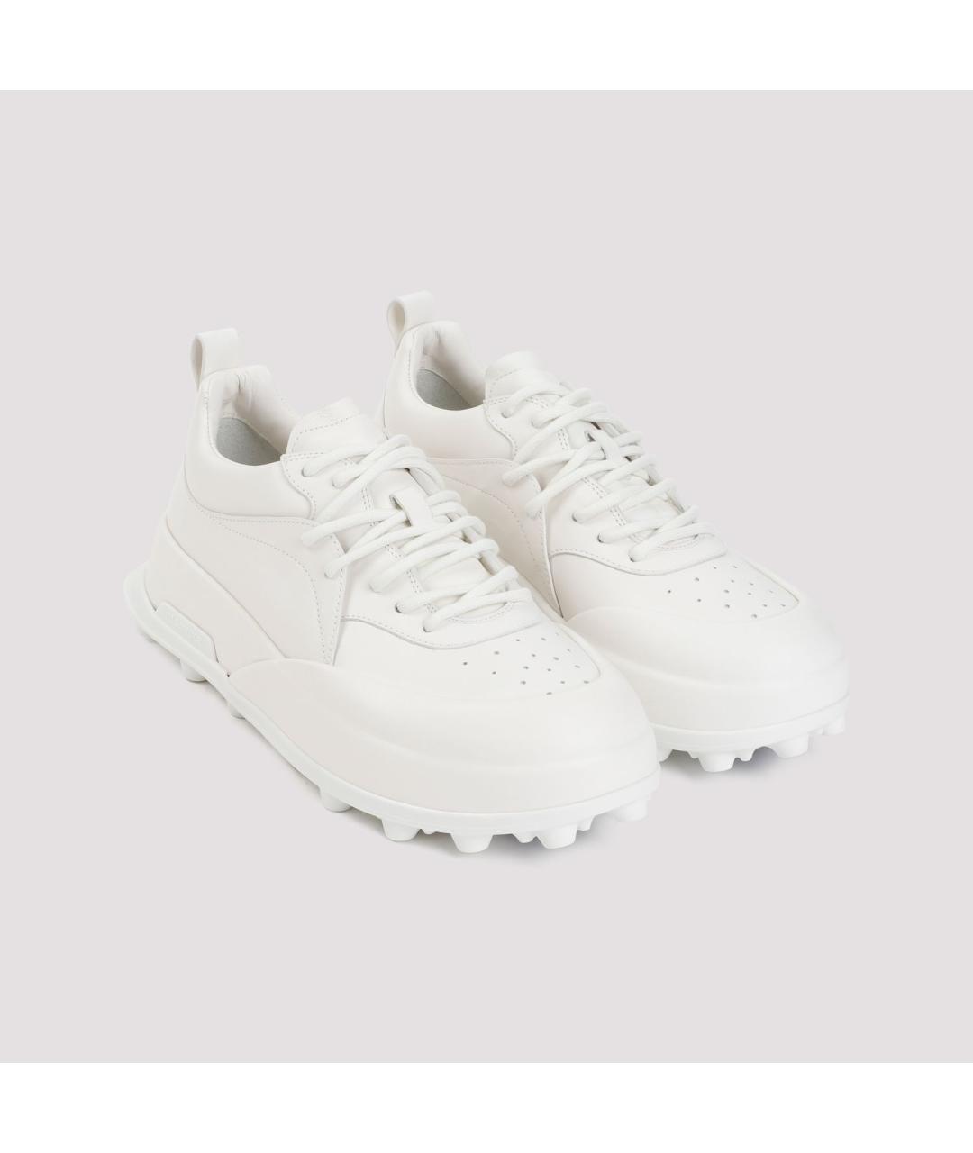 JIL SANDER Белые низкие кроссовки / кеды, фото 3