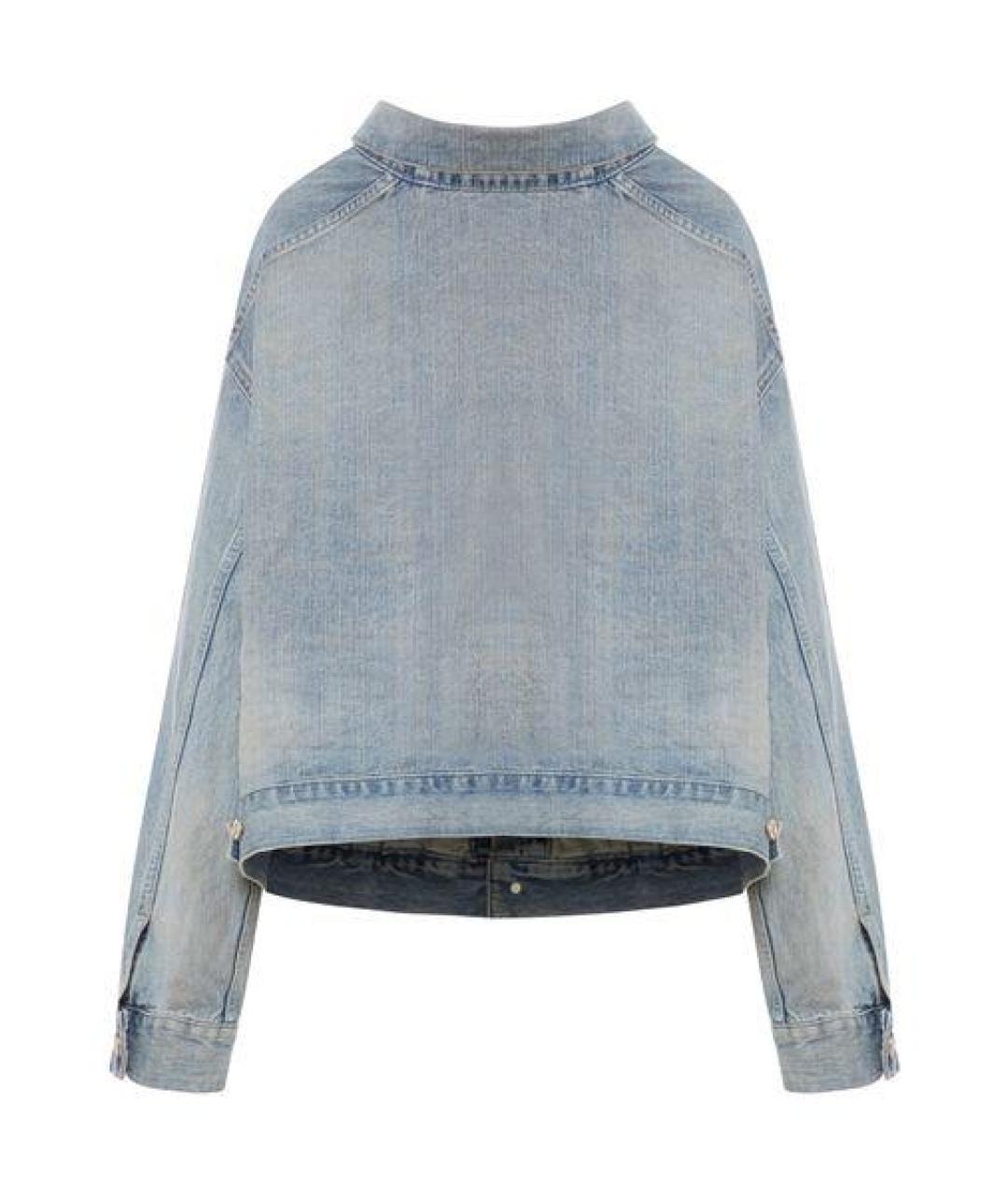 BALENCIAGA Синяя хлопковая куртка, фото 2