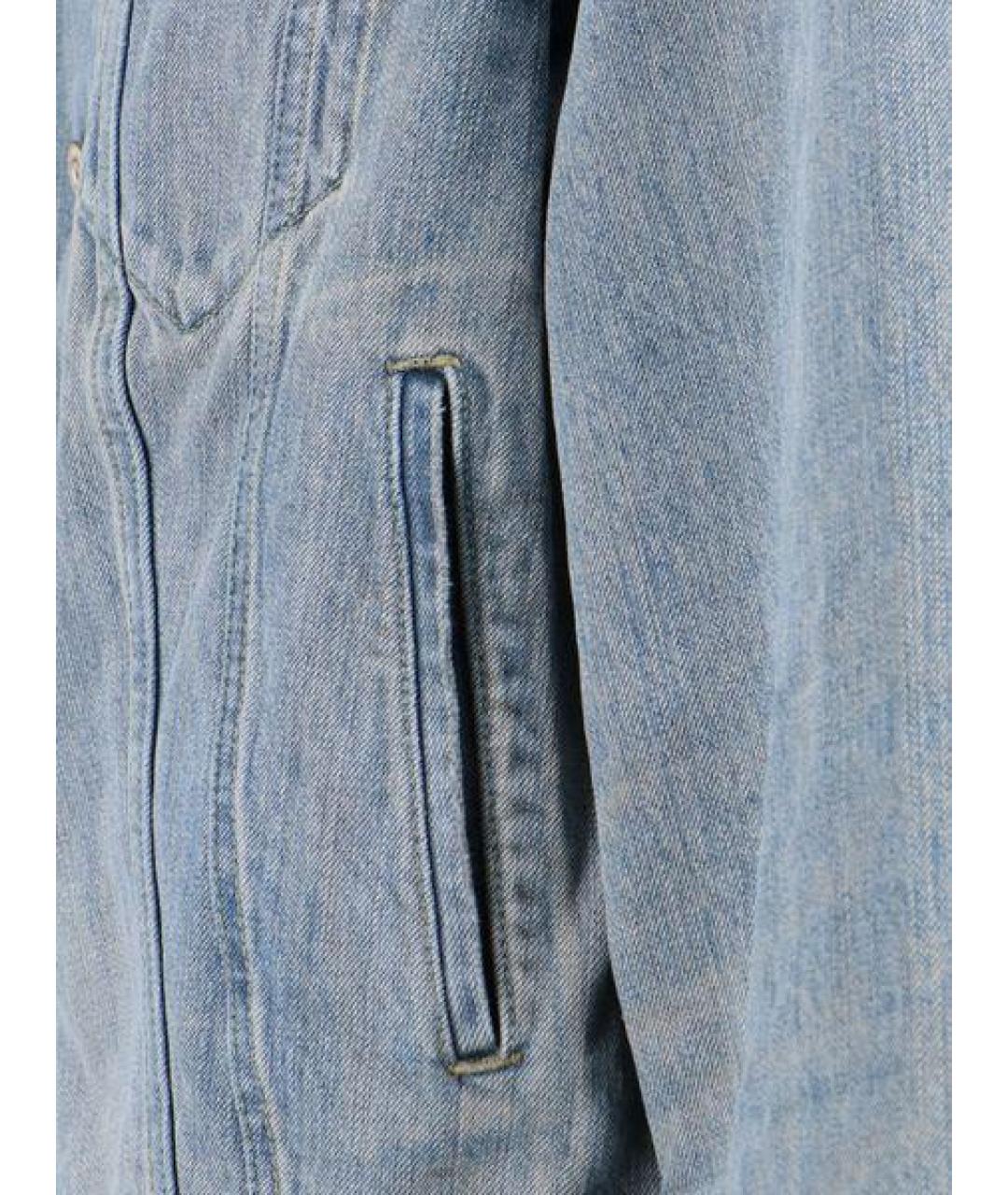 BALENCIAGA Синяя хлопковая куртка, фото 3