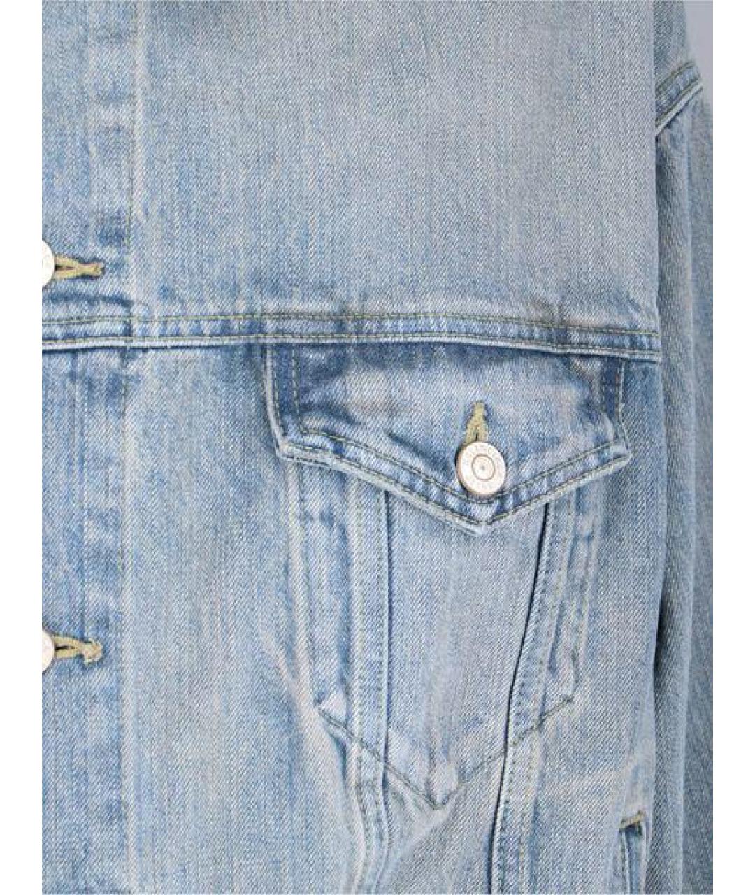 BALENCIAGA Синяя хлопковая куртка, фото 5