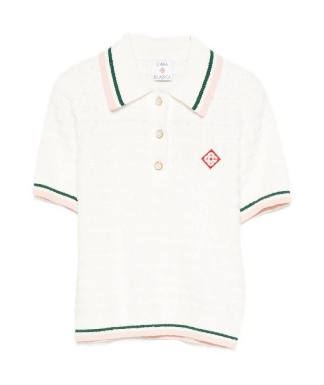 CASABLANCA Белая полиэстеровая футболка, фото 1