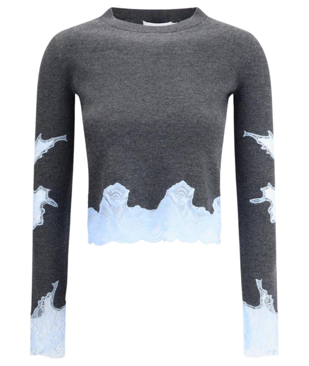 SELF-PORTRAIT Серый шерстяной джемпер / свитер, фото 1