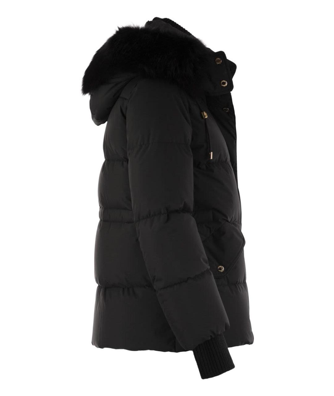 MOORER Черная полиэстеровая куртка, фото 3