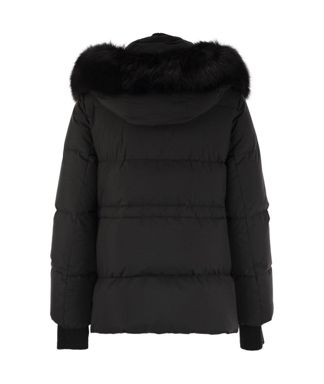 MOORER Черная полиэстеровая куртка, фото 2