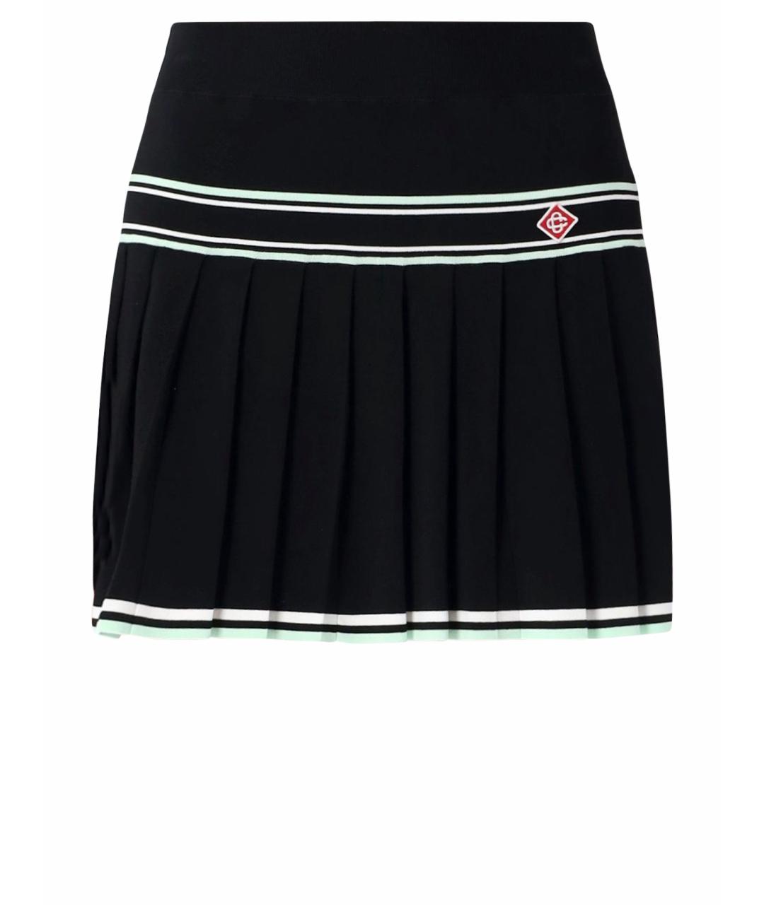 CASABLANCA Черная вискозная юбка миди, фото 1