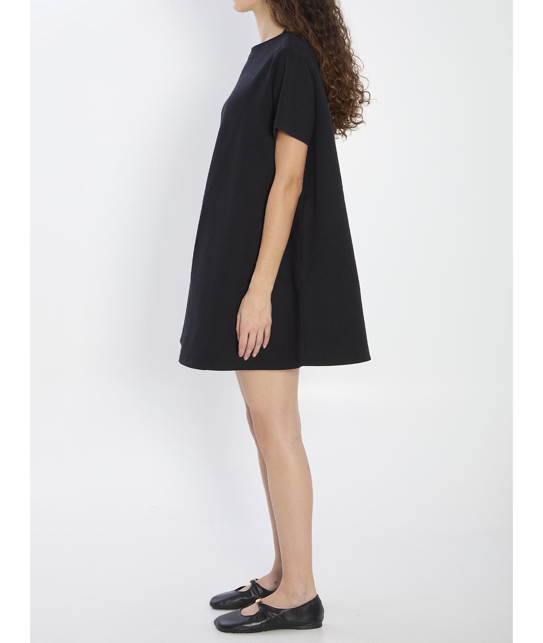 LOEWE Черное хлопковое повседневное платье, фото 4