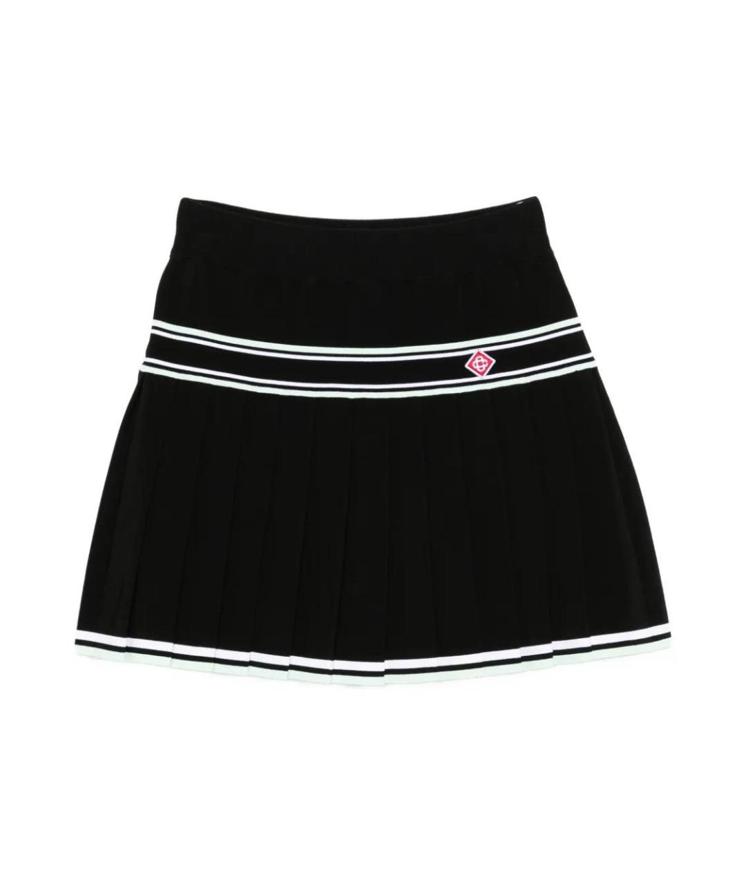 CASABLANCA Черная вискозная юбка мини, фото 1