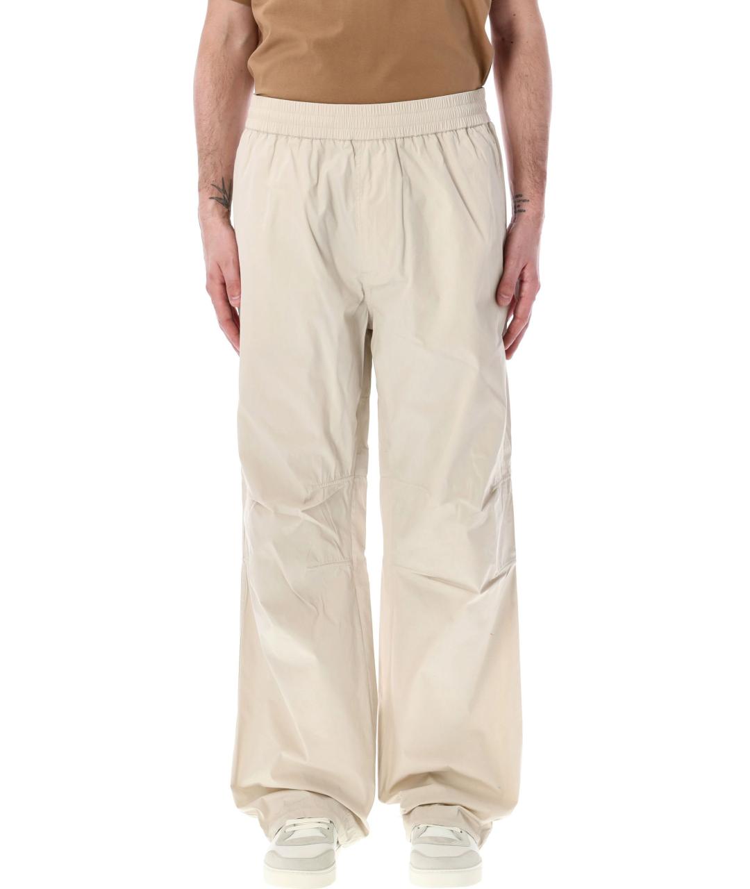 BURBERRY Бежевые хлопковые повседневные брюки, фото 2