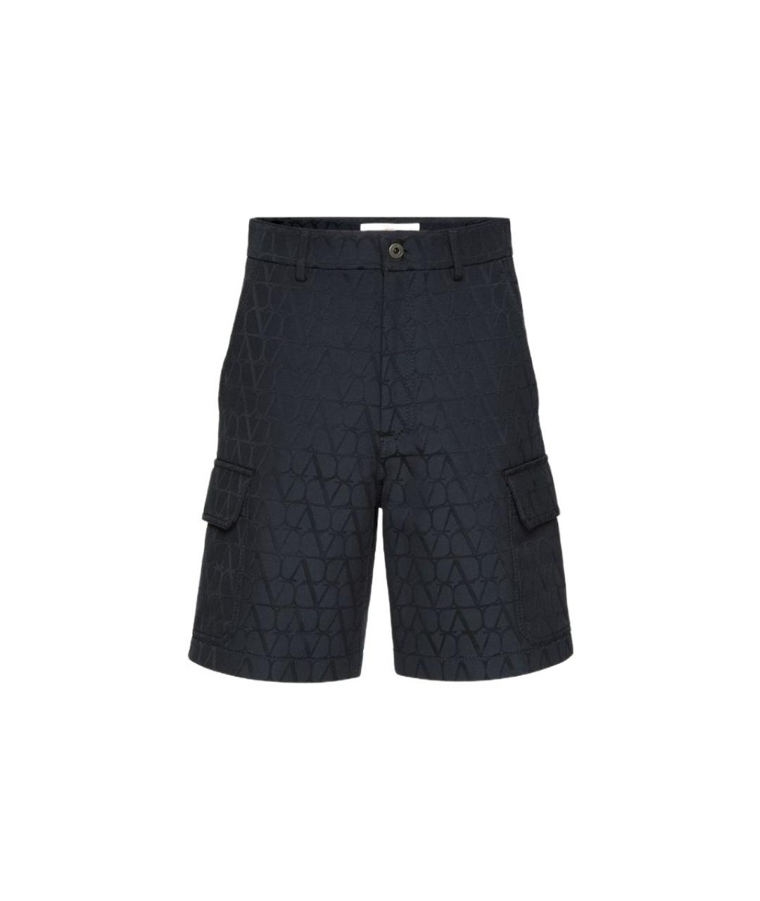 VALENTINO Синие хлопковые шорты, фото 1