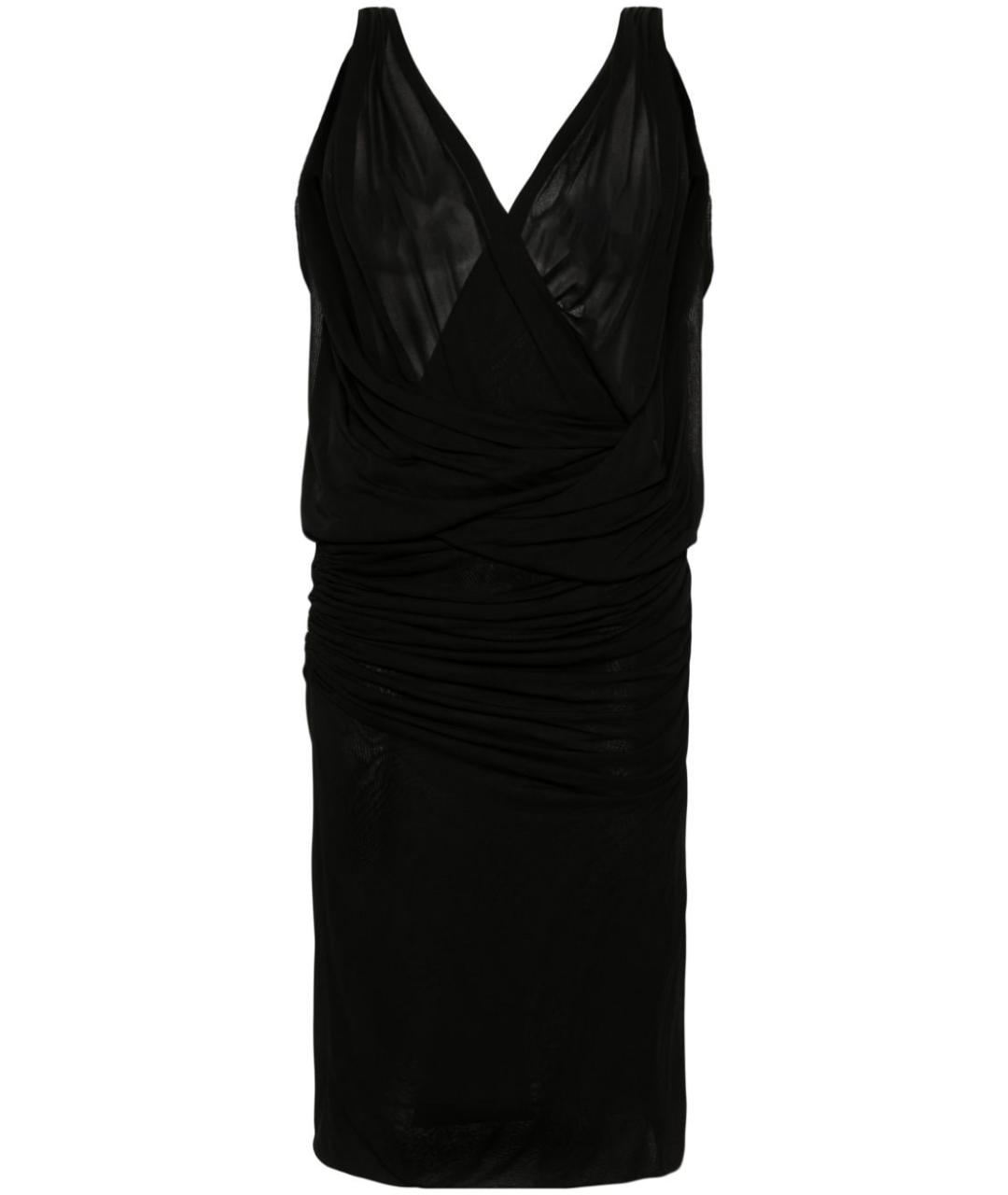 SAINT LAURENT Черное вискозное платье, фото 1