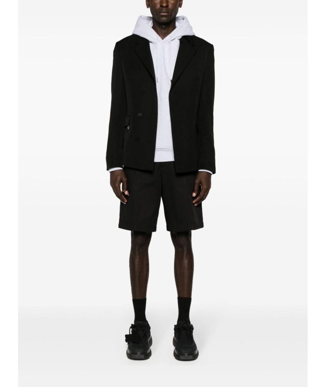 LANVIN Черные хлопковые шорты, фото 2