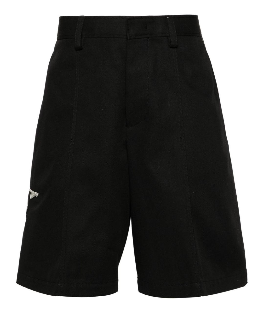 LANVIN Черные хлопковые шорты, фото 1