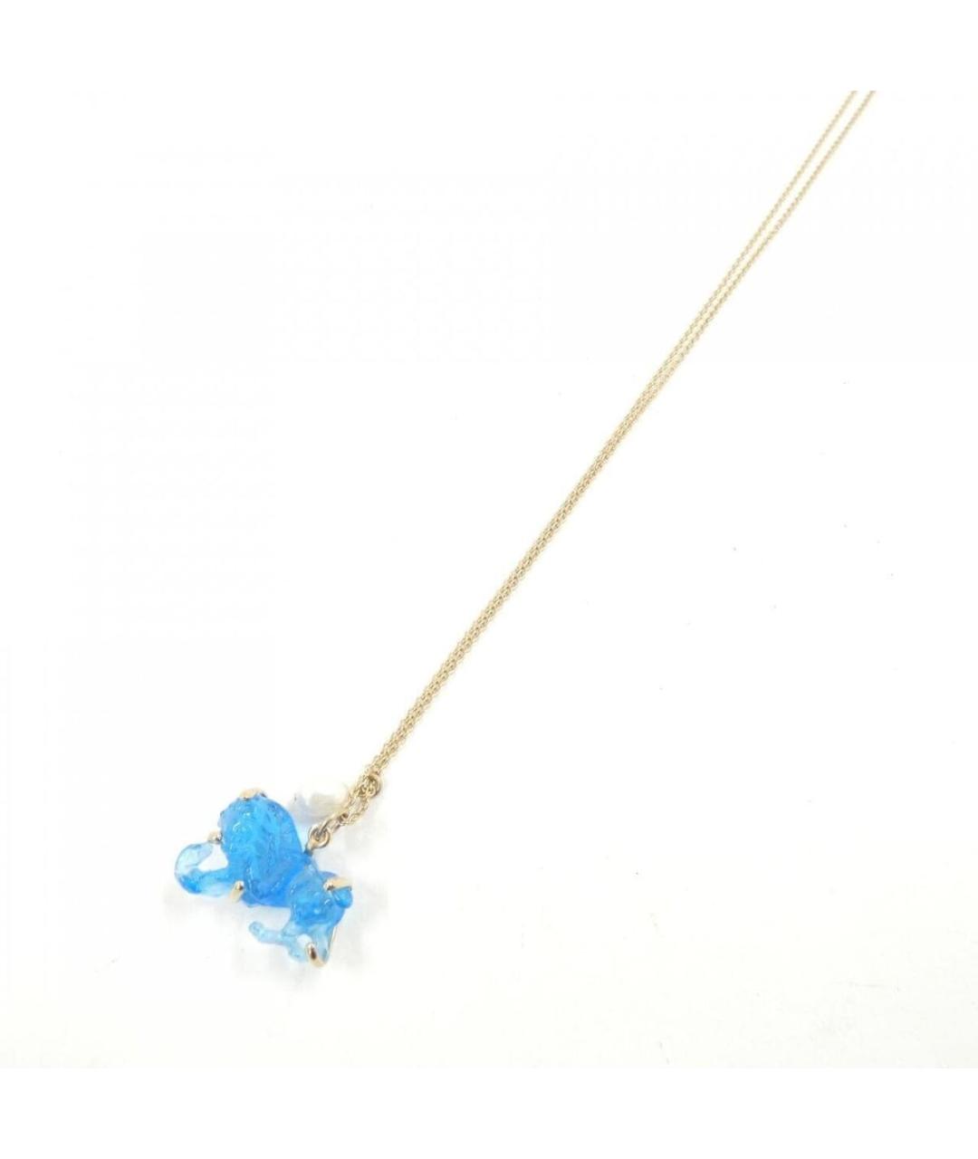 CHRISTIAN DIOR Голубая металлическая цепочка, фото 3