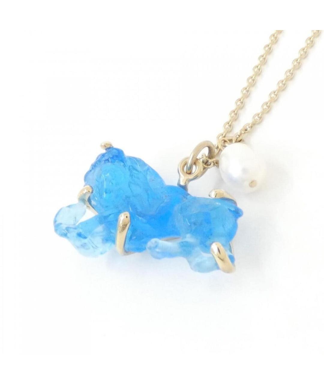 CHRISTIAN DIOR Голубая металлическая цепочка, фото 2