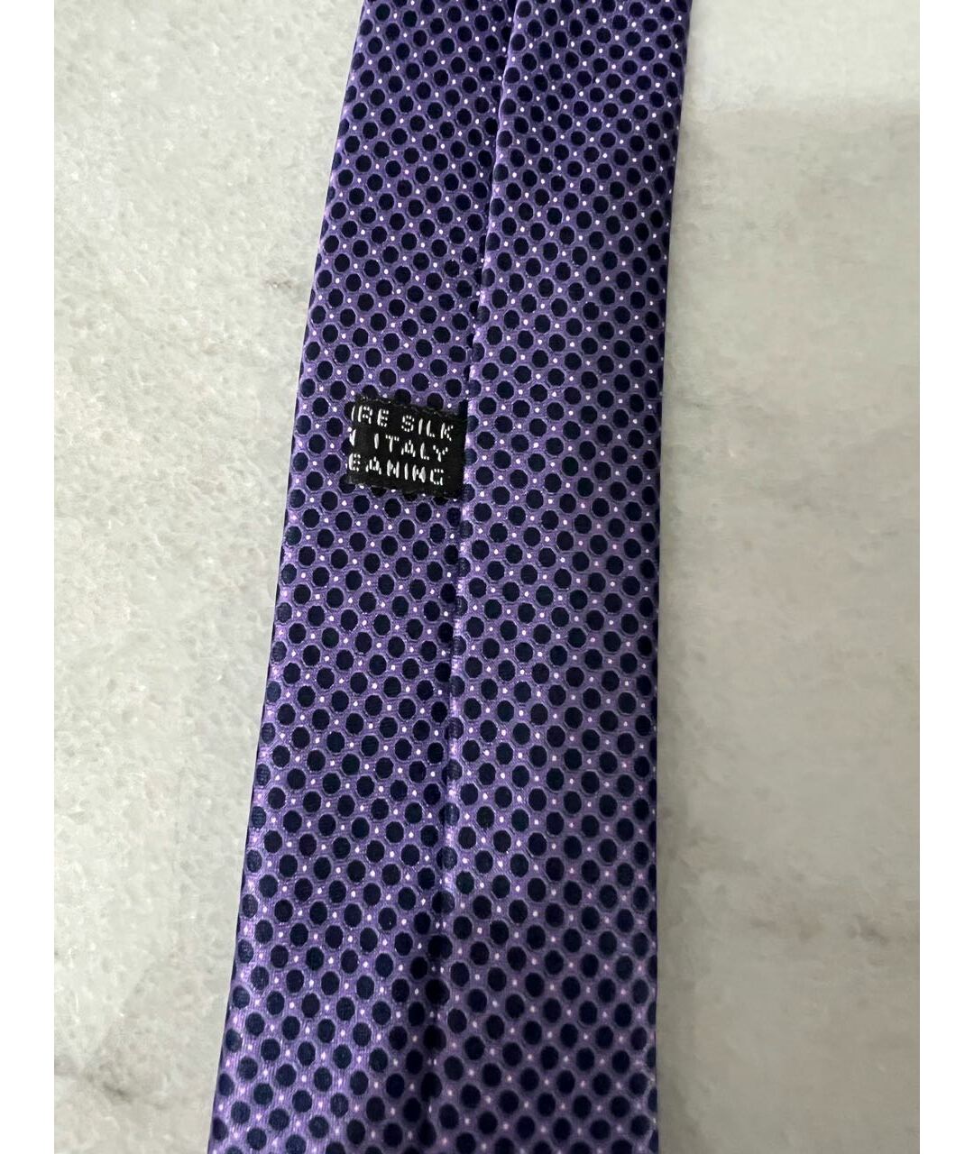 STEFANO RICCI Фиолетовый шелковый галстук, фото 2