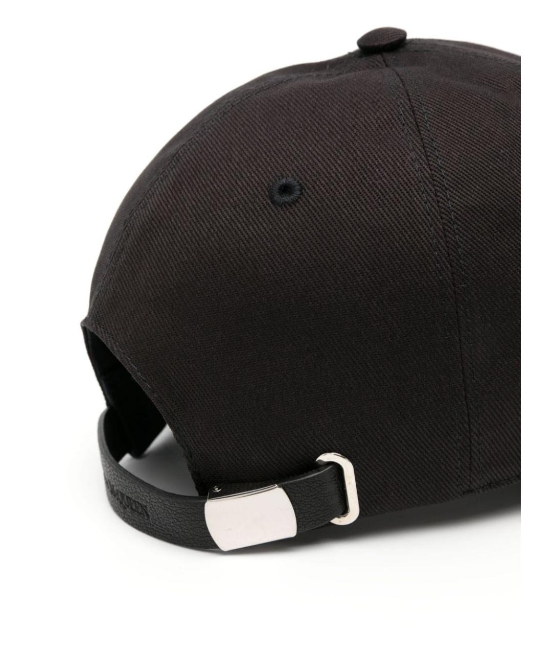 ALEXANDER MCQUEEN Черная хлопковая кепка/бейсболка, фото 2