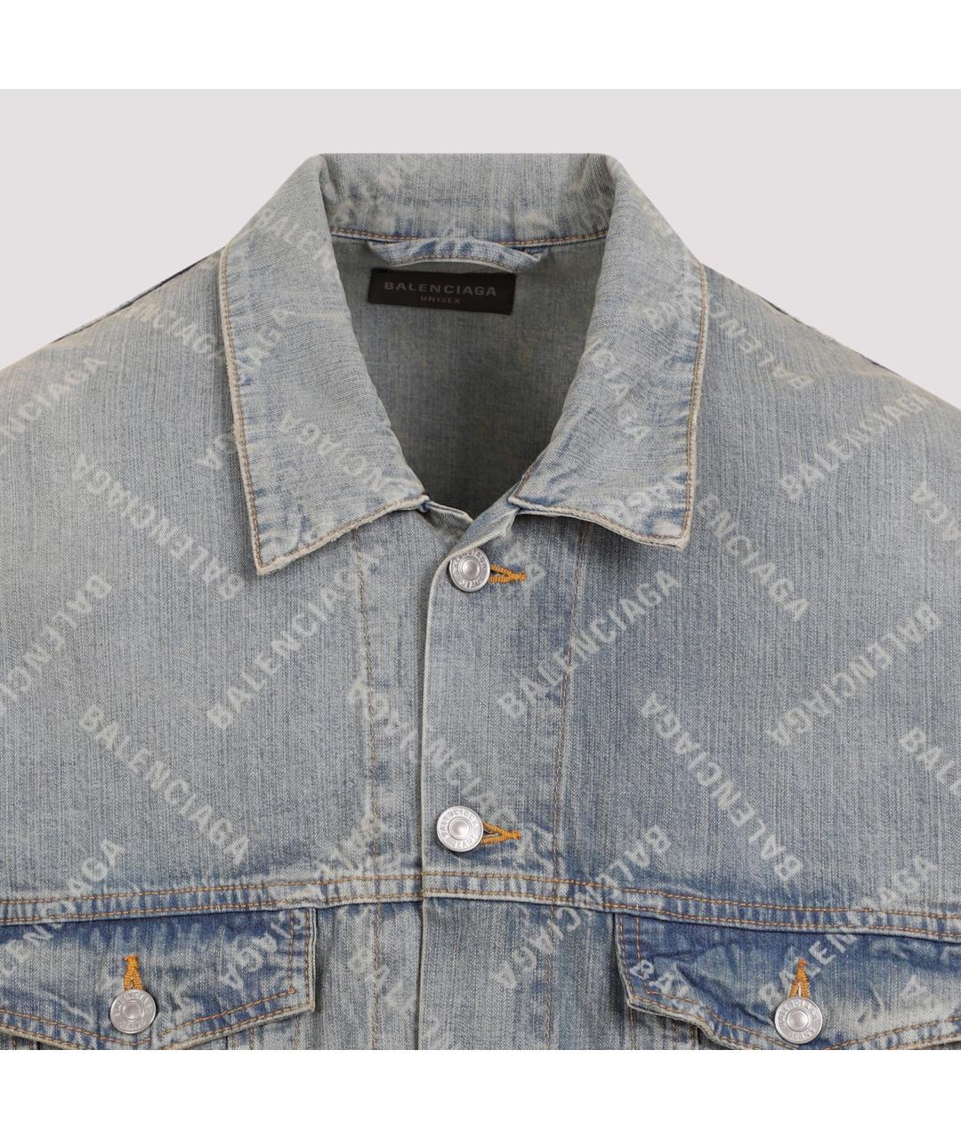 BALENCIAGA Синяя хлопковая куртка, фото 4
