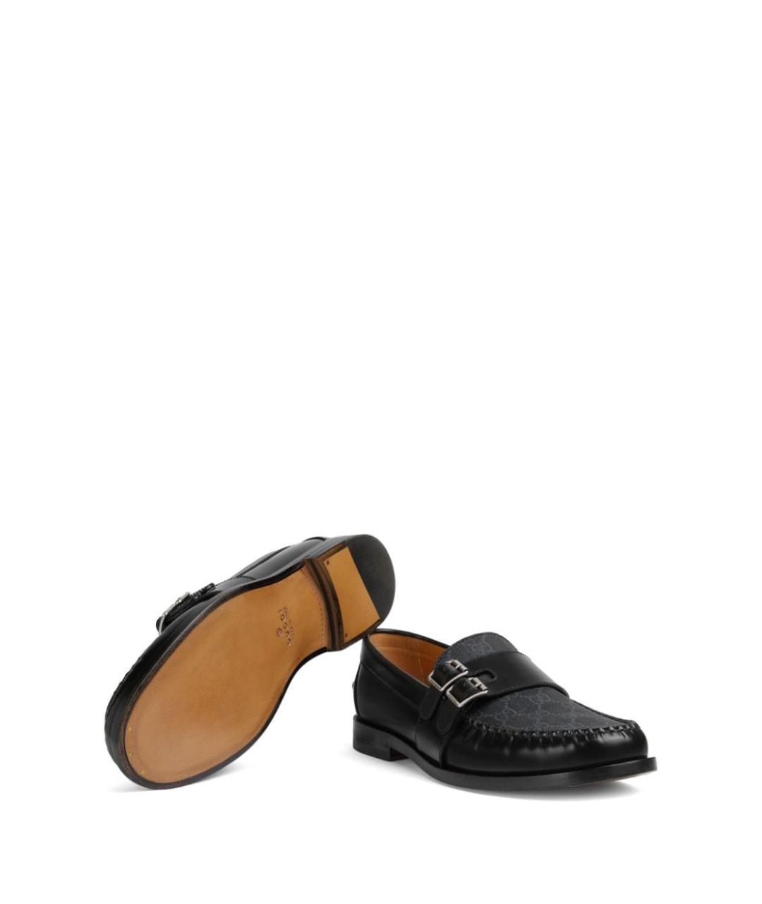 GUCCI Черные кожаные лоферы, фото 5