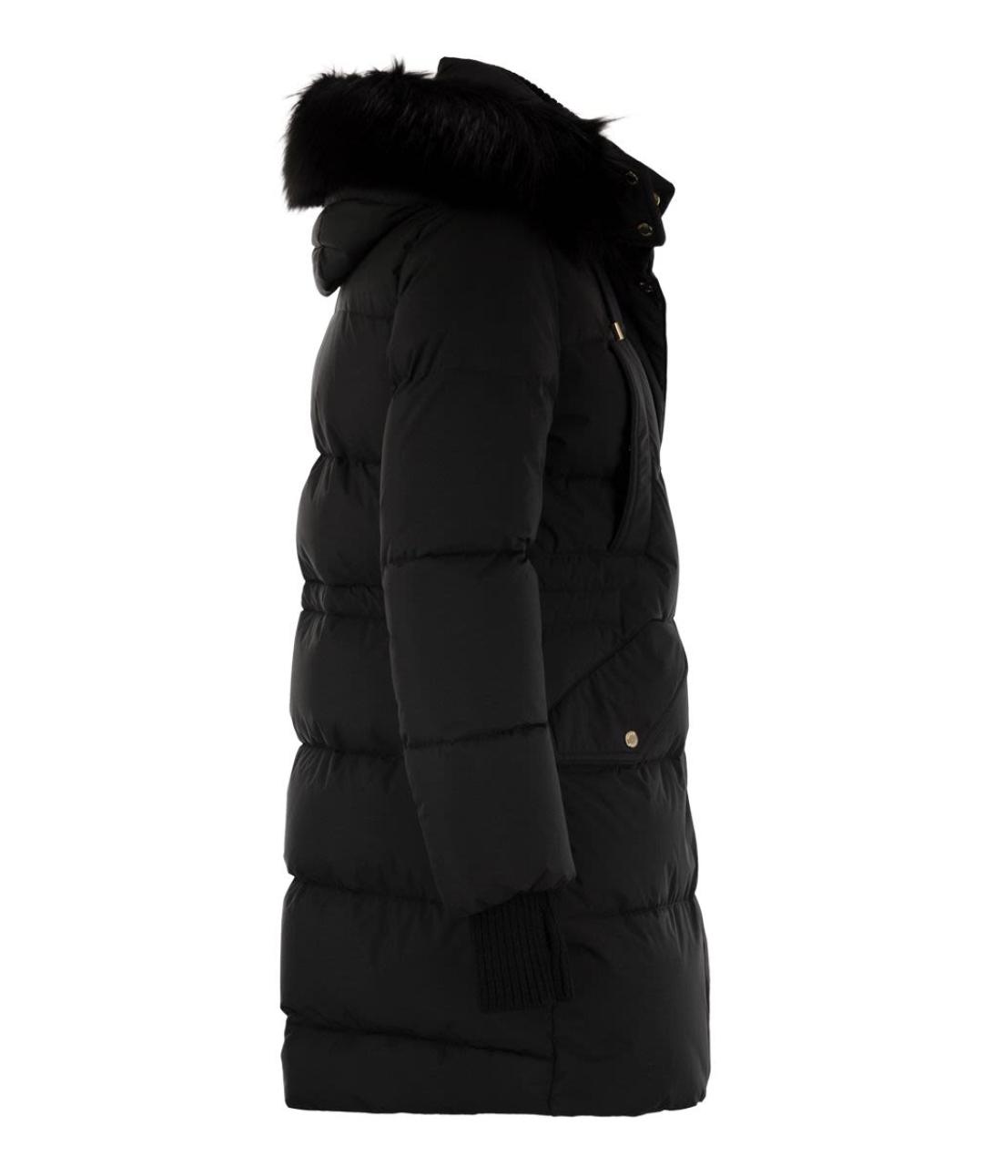 MOORER Черная полиэстеровая куртка, фото 3