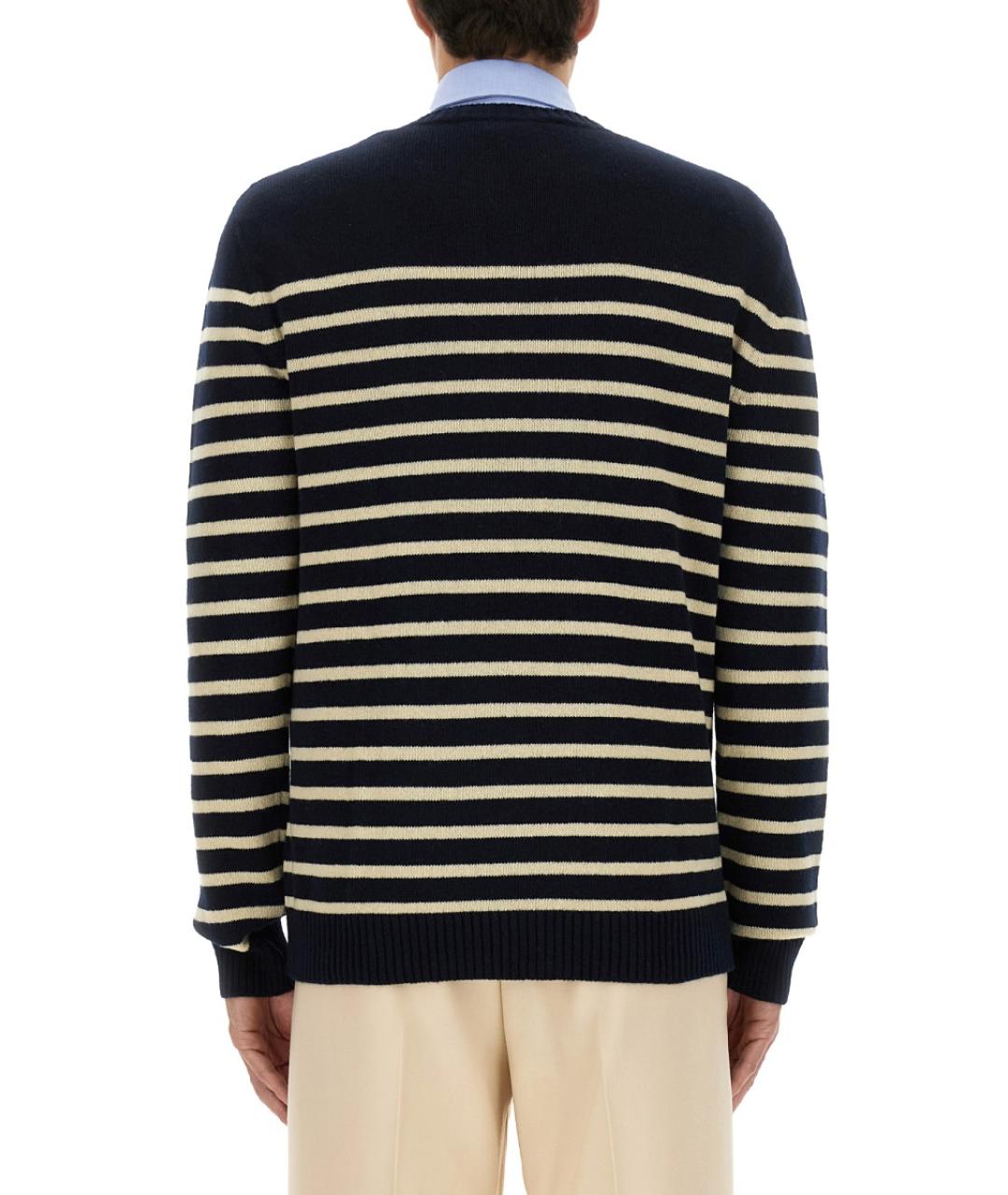 VALENTINO Синий шерстяной джемпер / свитер, фото 4