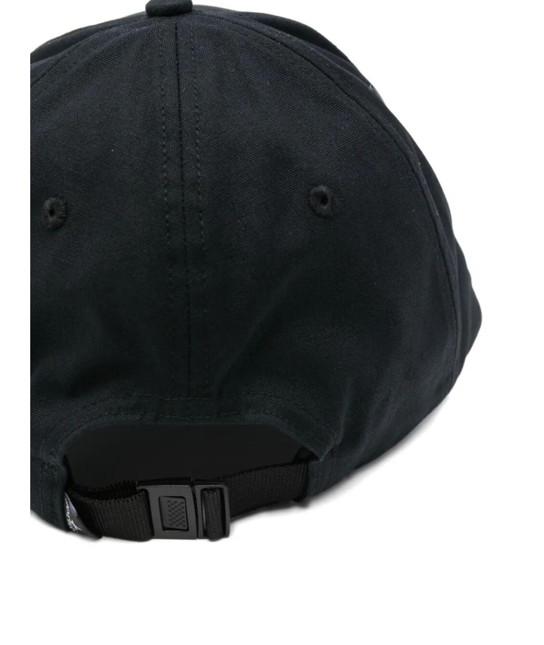 STONE ISLAND Черная хлопковая шапка, фото 2