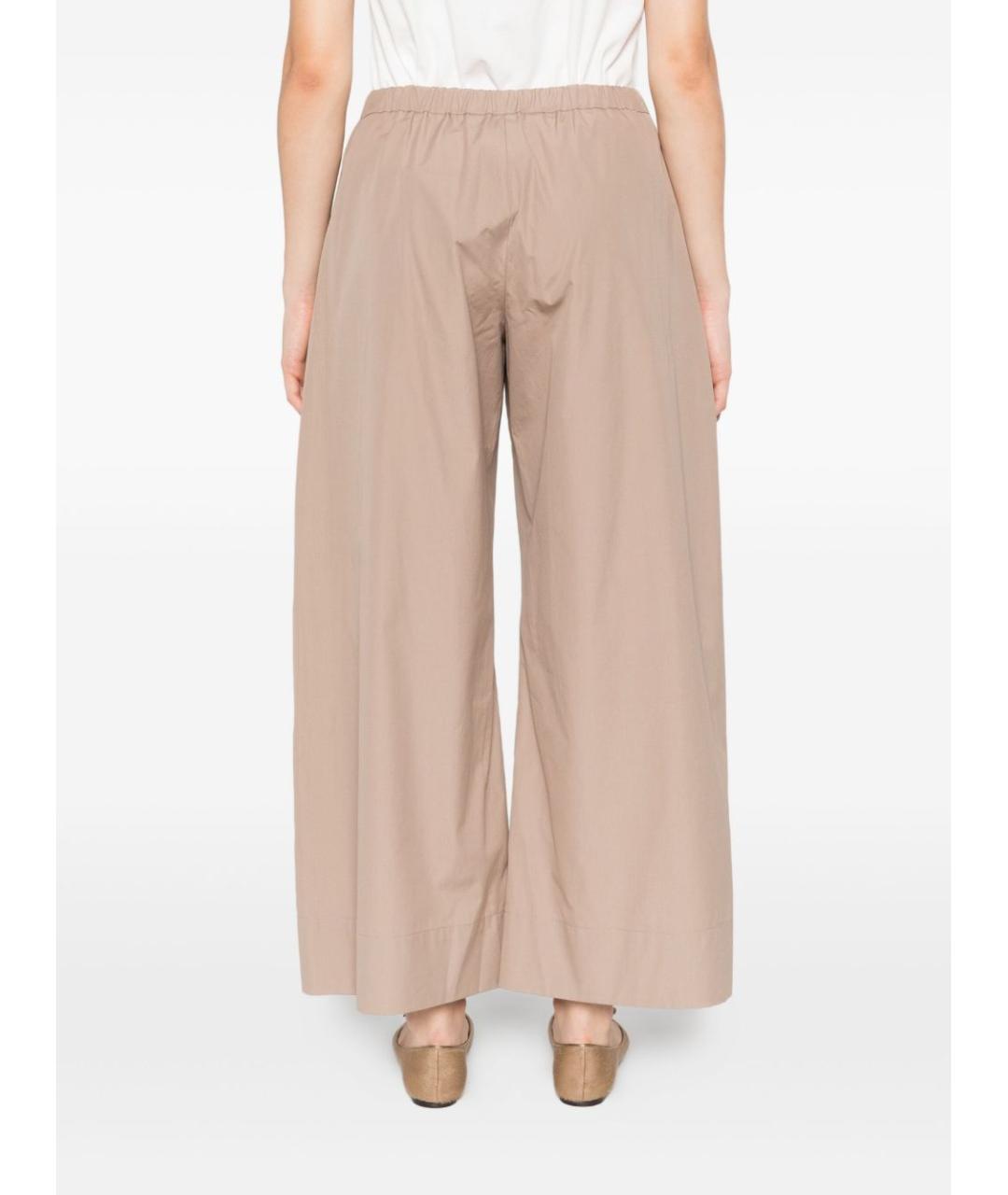 'S MAX MARA Бежевые хлопковые прямые брюки, фото 4