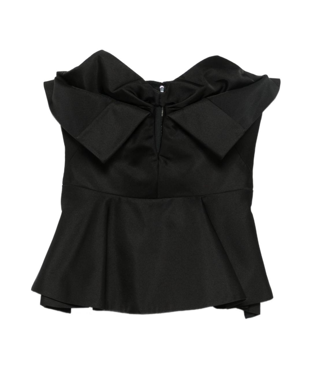 ALEXANDER MCQUEEN Черный полиэстеровый корсет, фото 1