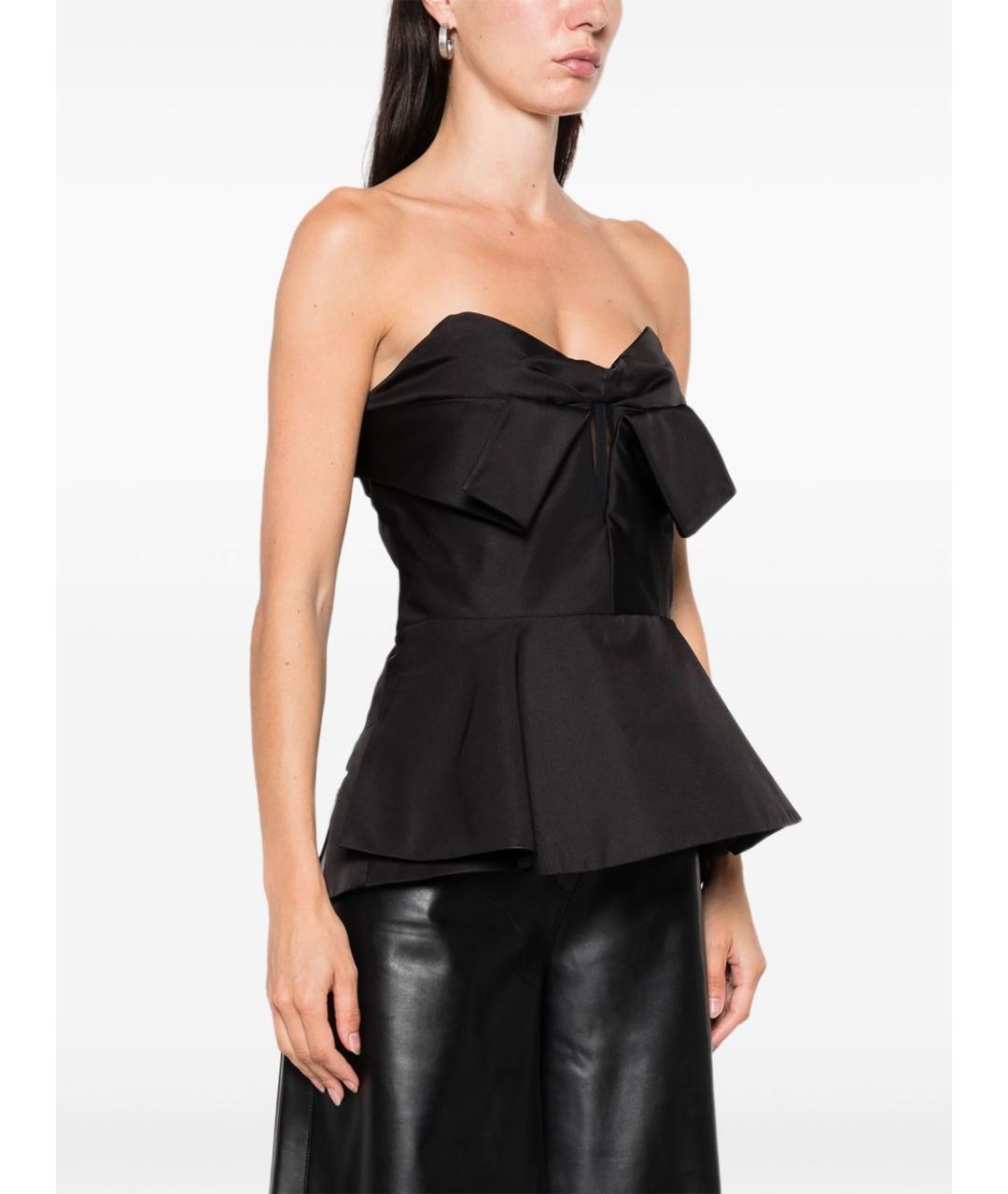 ALEXANDER MCQUEEN Черный полиэстеровый корсет, фото 5