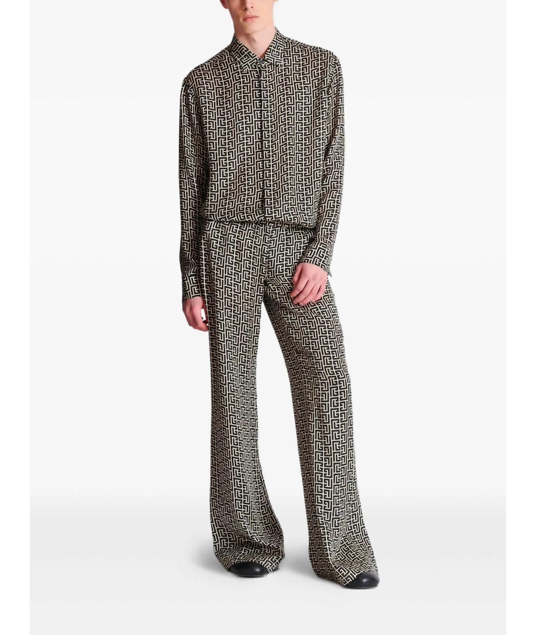 BALMAIN Черная кэжуал рубашка, фото 2