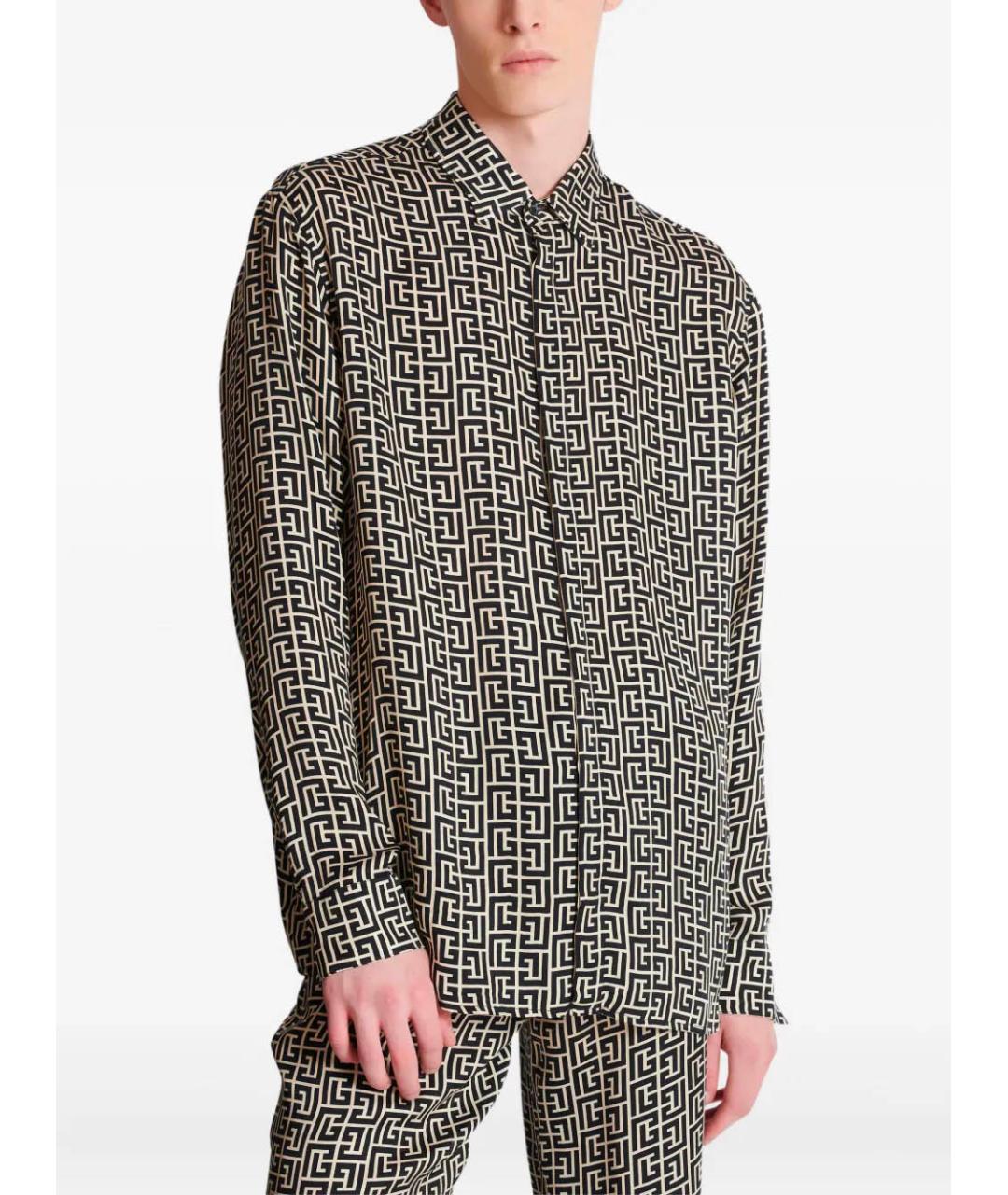 BALMAIN Черная кэжуал рубашка, фото 5