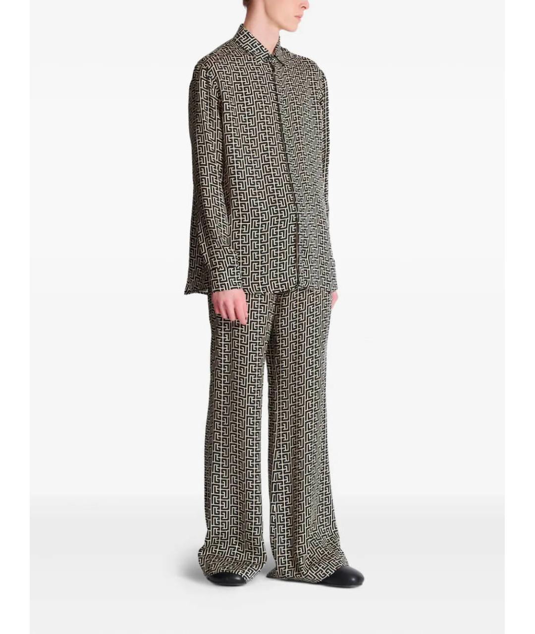 BALMAIN Черная кэжуал рубашка, фото 3