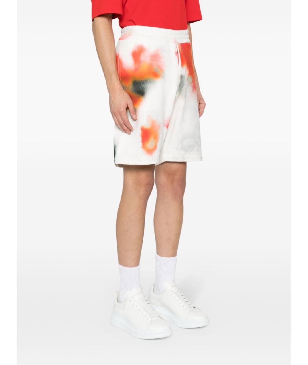 ALEXANDER MCQUEEN Белые хлопковые шорты, фото 3