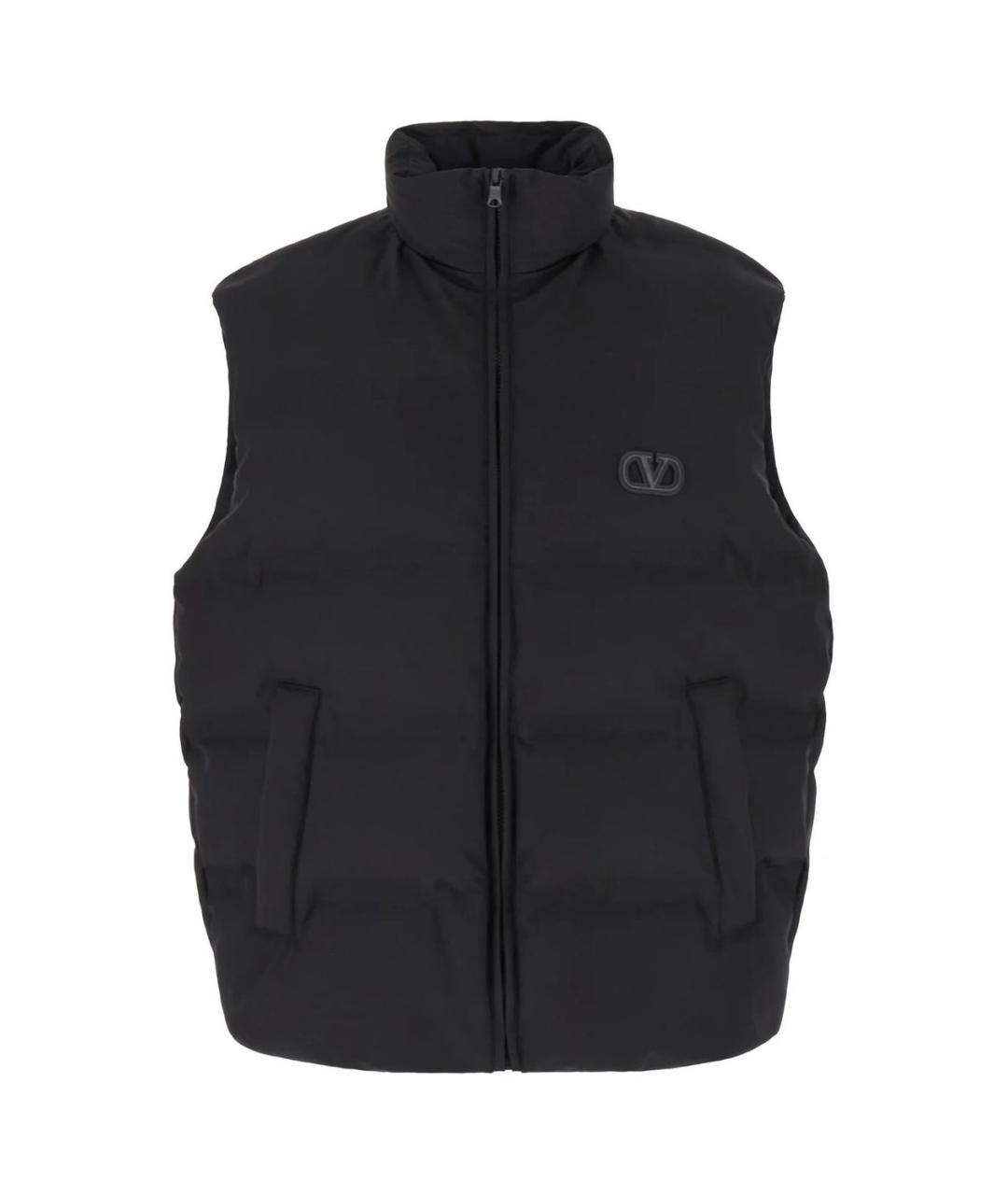 VALENTINO Черный полиамидовый жилет, фото 1