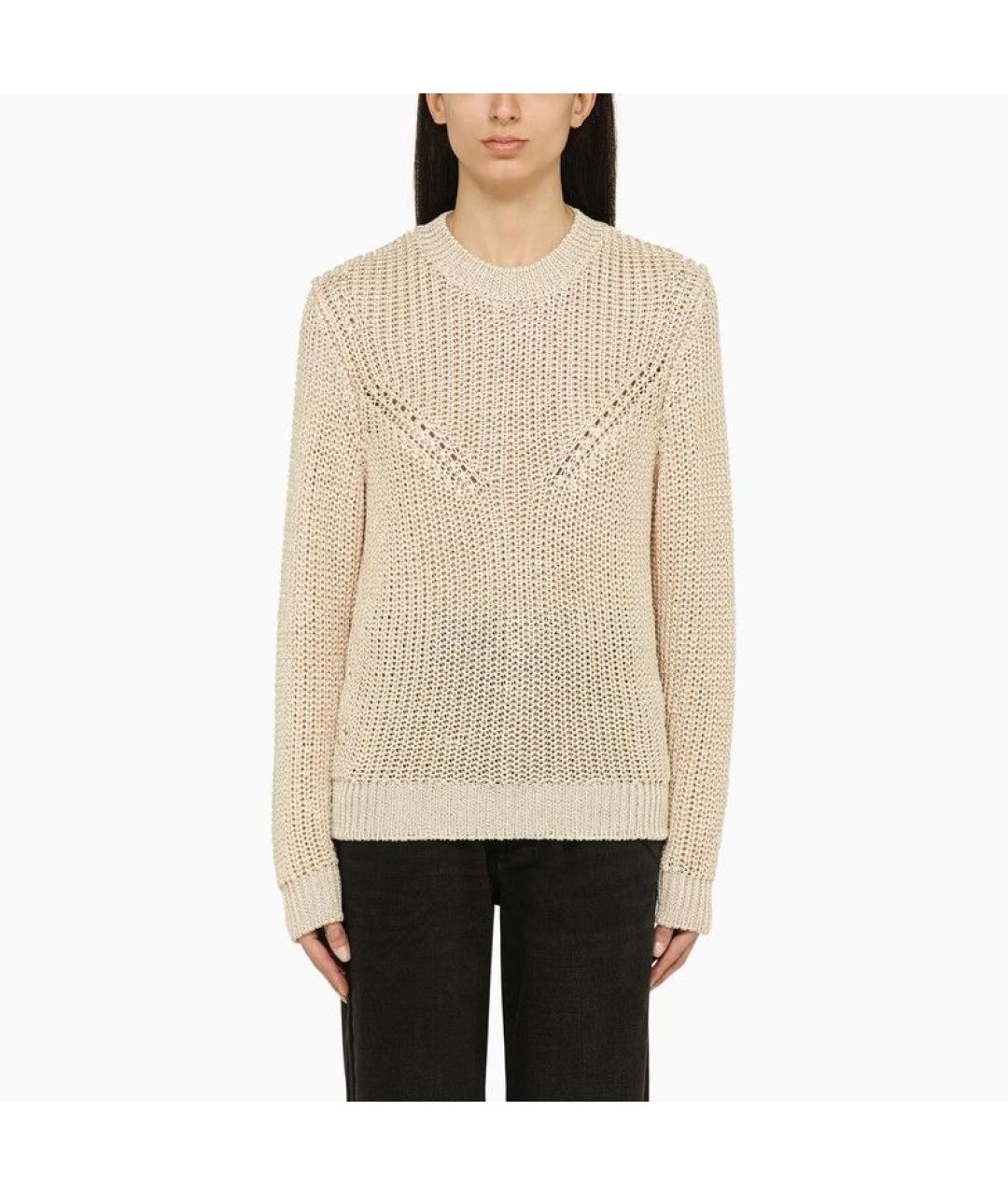 ISABEL MARANT Бежевый хлопковый джемпер / свитер, фото 2