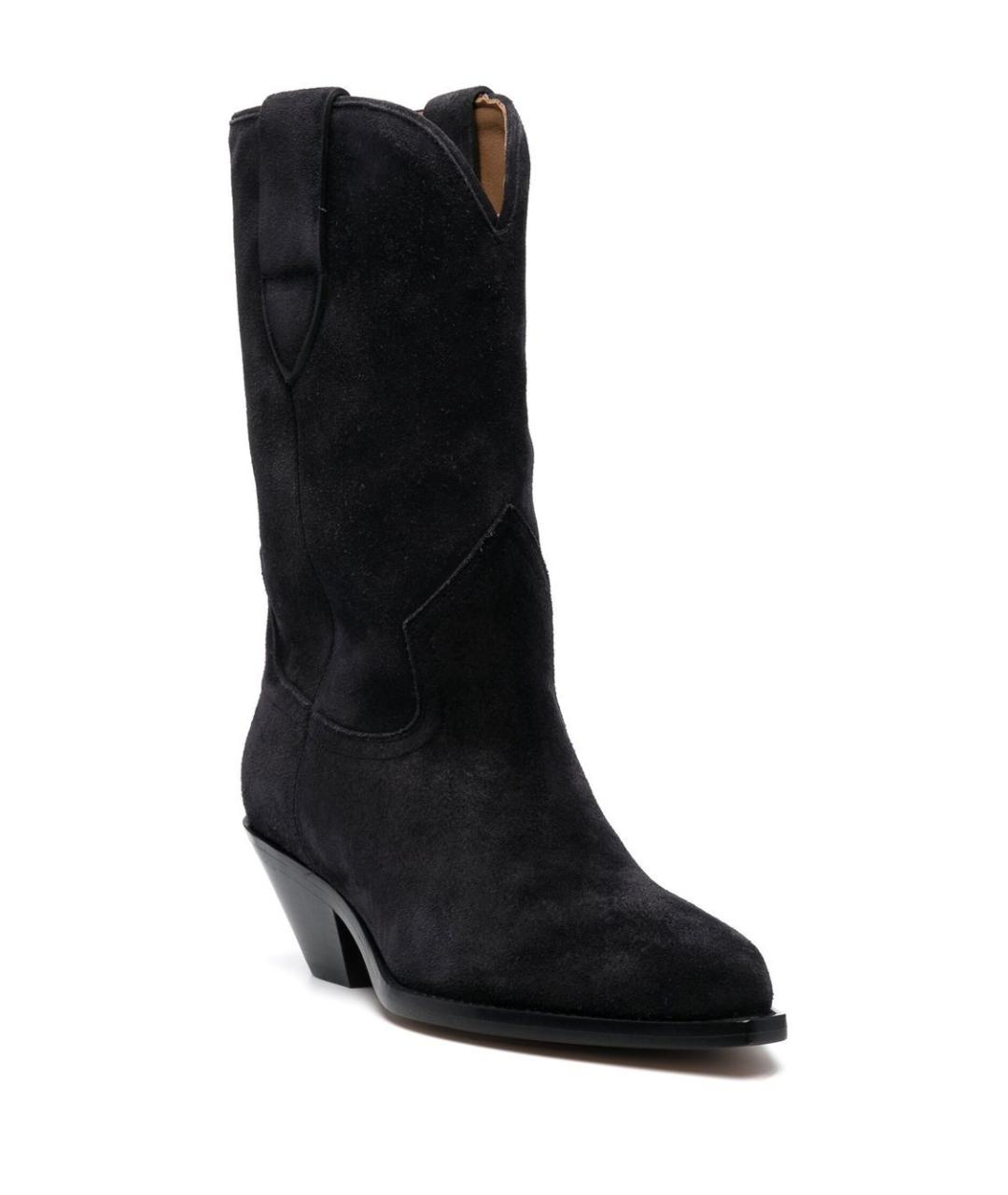ISABEL MARANT Черные кожаные сапоги, фото 2