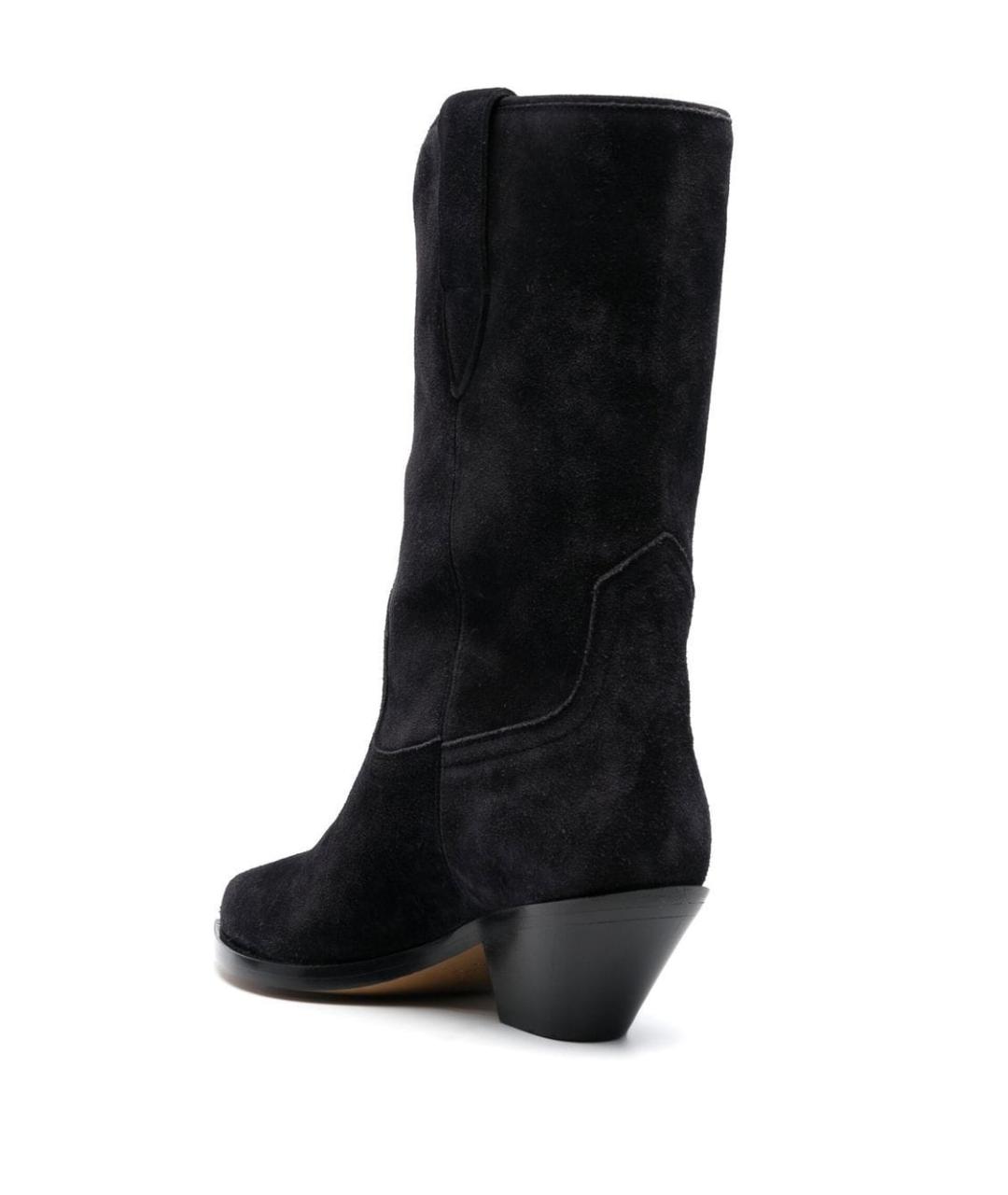 ISABEL MARANT Черные кожаные сапоги, фото 3