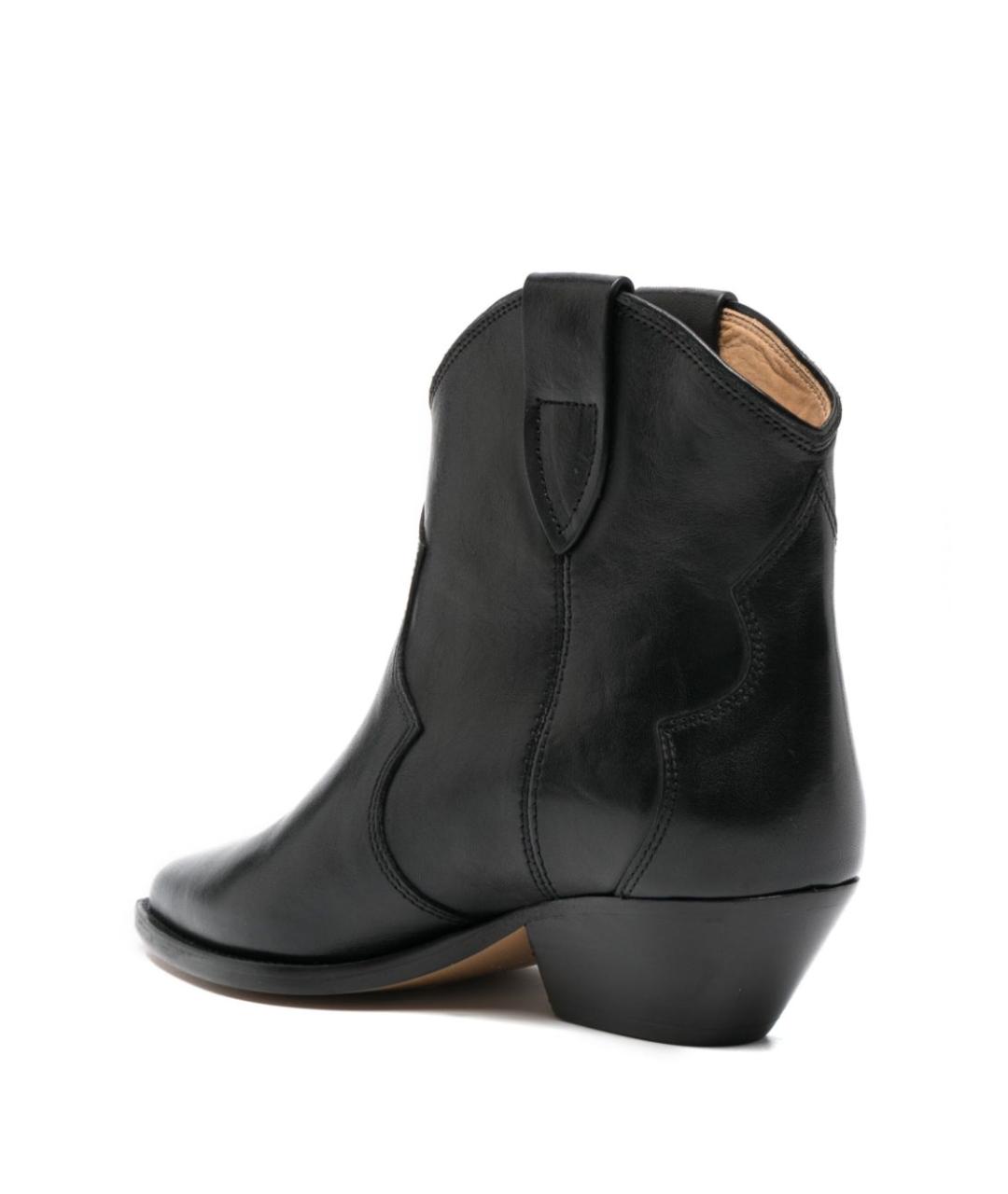 ISABEL MARANT Черные кожаные ботинки, фото 2