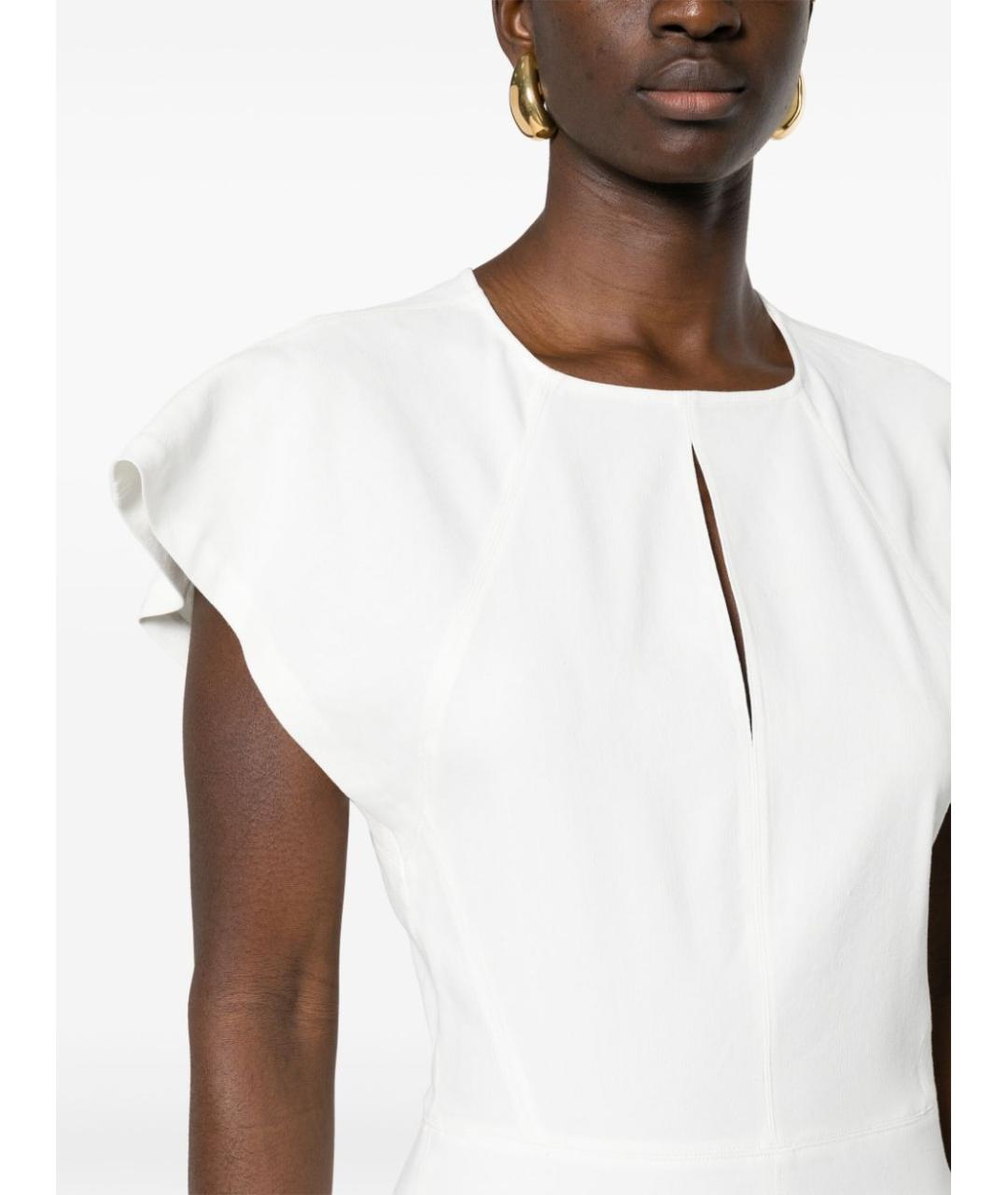 ISABEL MARANT Белое хлопковое повседневное платье, фото 5