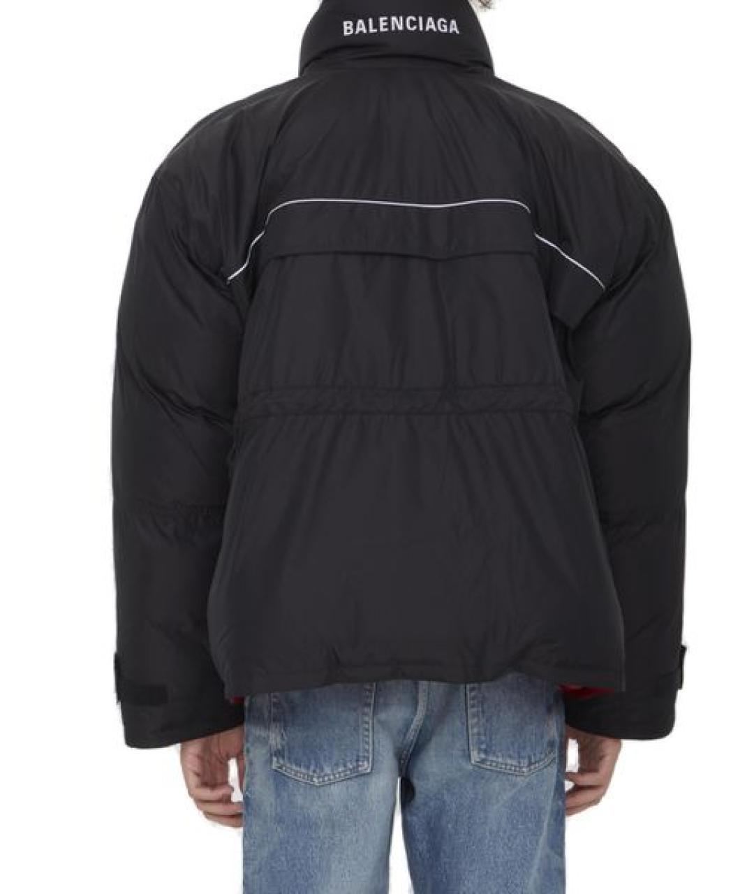 BALENCIAGA Черный полиэстеровый пуховик, фото 2