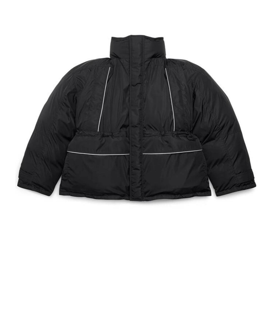BALENCIAGA Черный полиэстеровый пуховик, фото 1