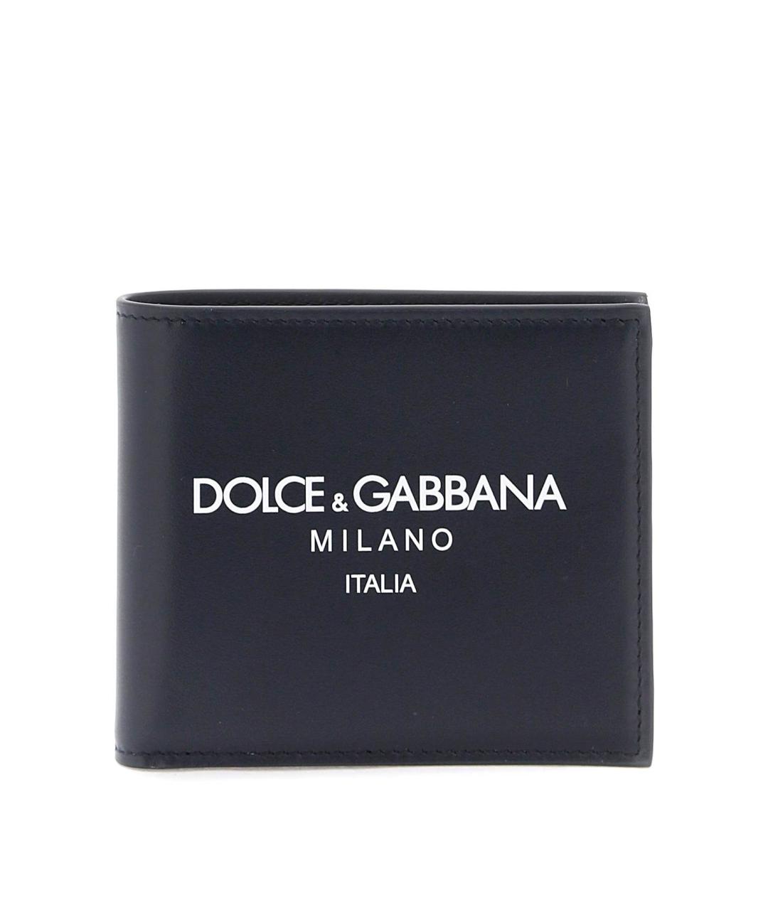 DOLCE&GABBANA Синий кожаный кошелек, фото 2