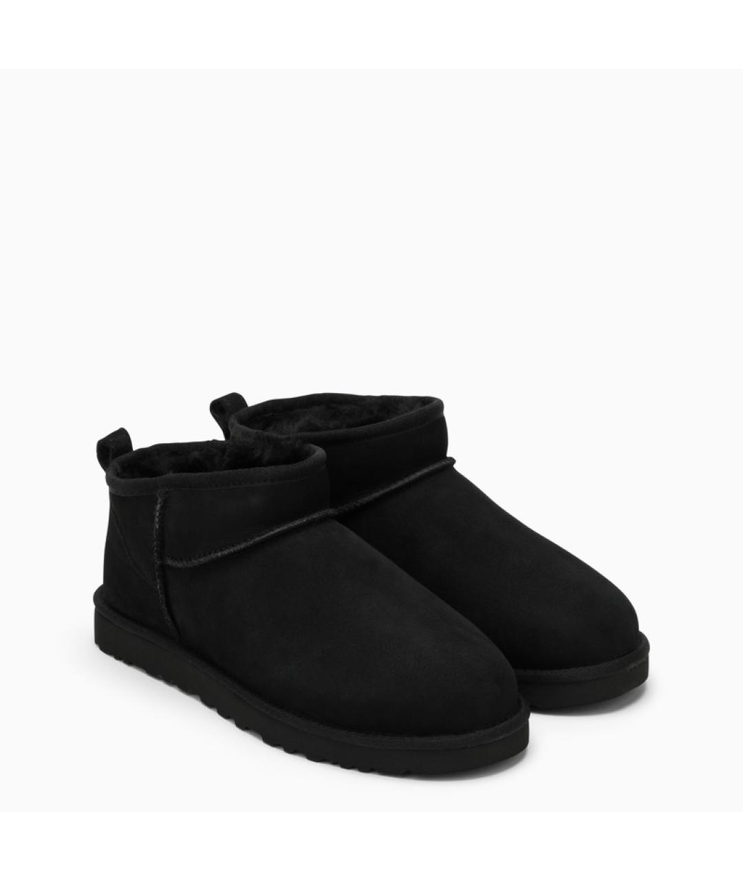 UGG AUSTRALIA Черные замшевые низкие ботинки, фото 2