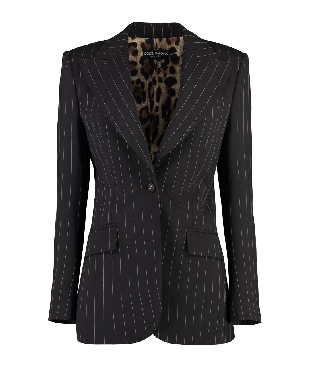 DOLCE&GABBANA Коричневый шерстяной жакет/пиджак, фото 1