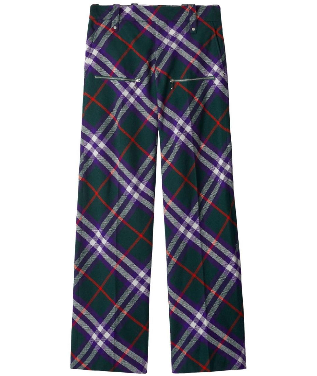 BURBERRY Мульти повседневные брюки, фото 1