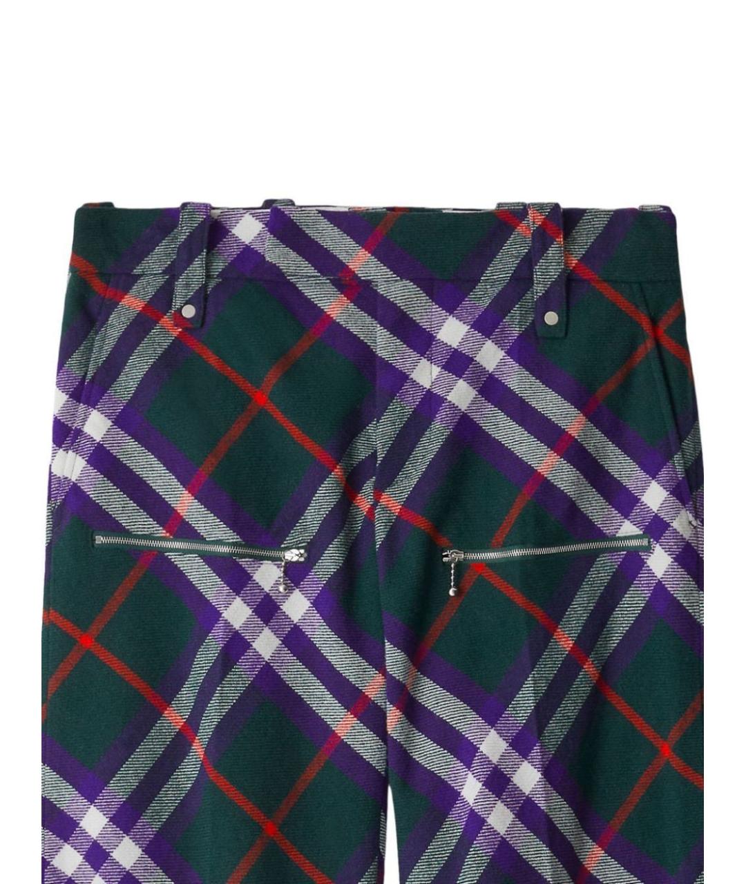 BURBERRY Мульти повседневные брюки, фото 2