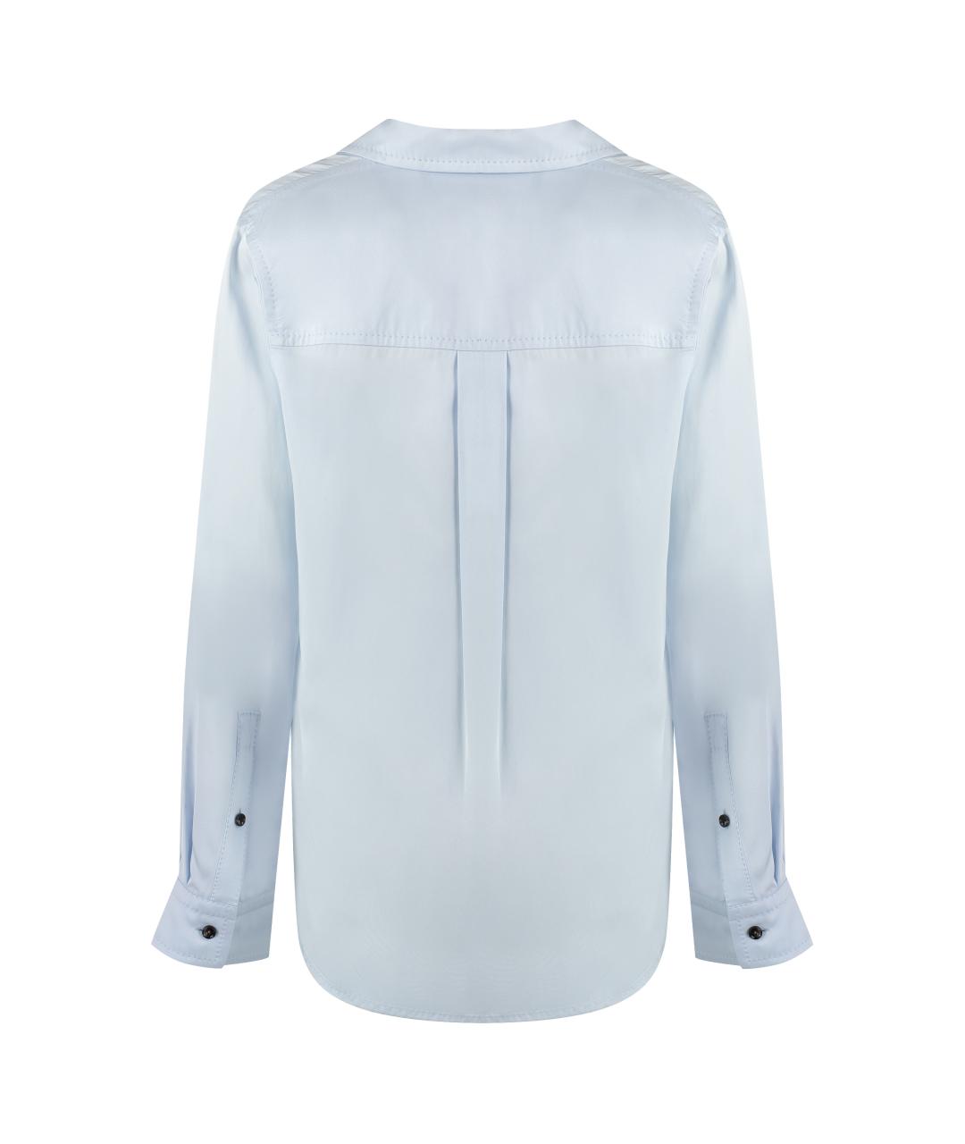 BOTTEGA VENETA Голубая вискозная блузы, фото 2