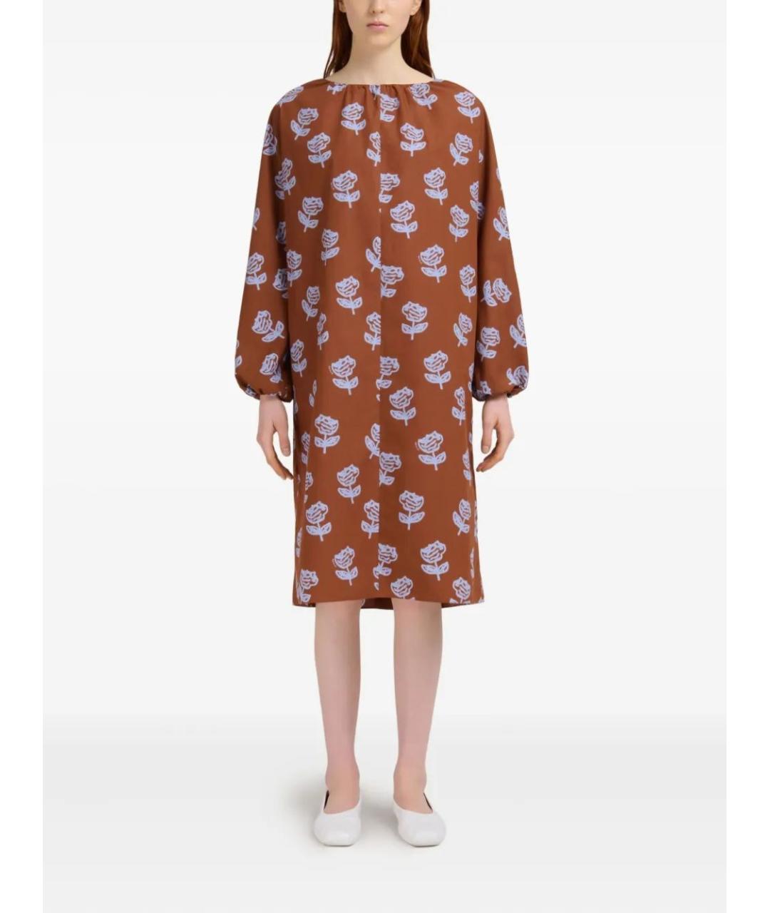 MARNI Мульти хлопковое повседневное платье, фото 2